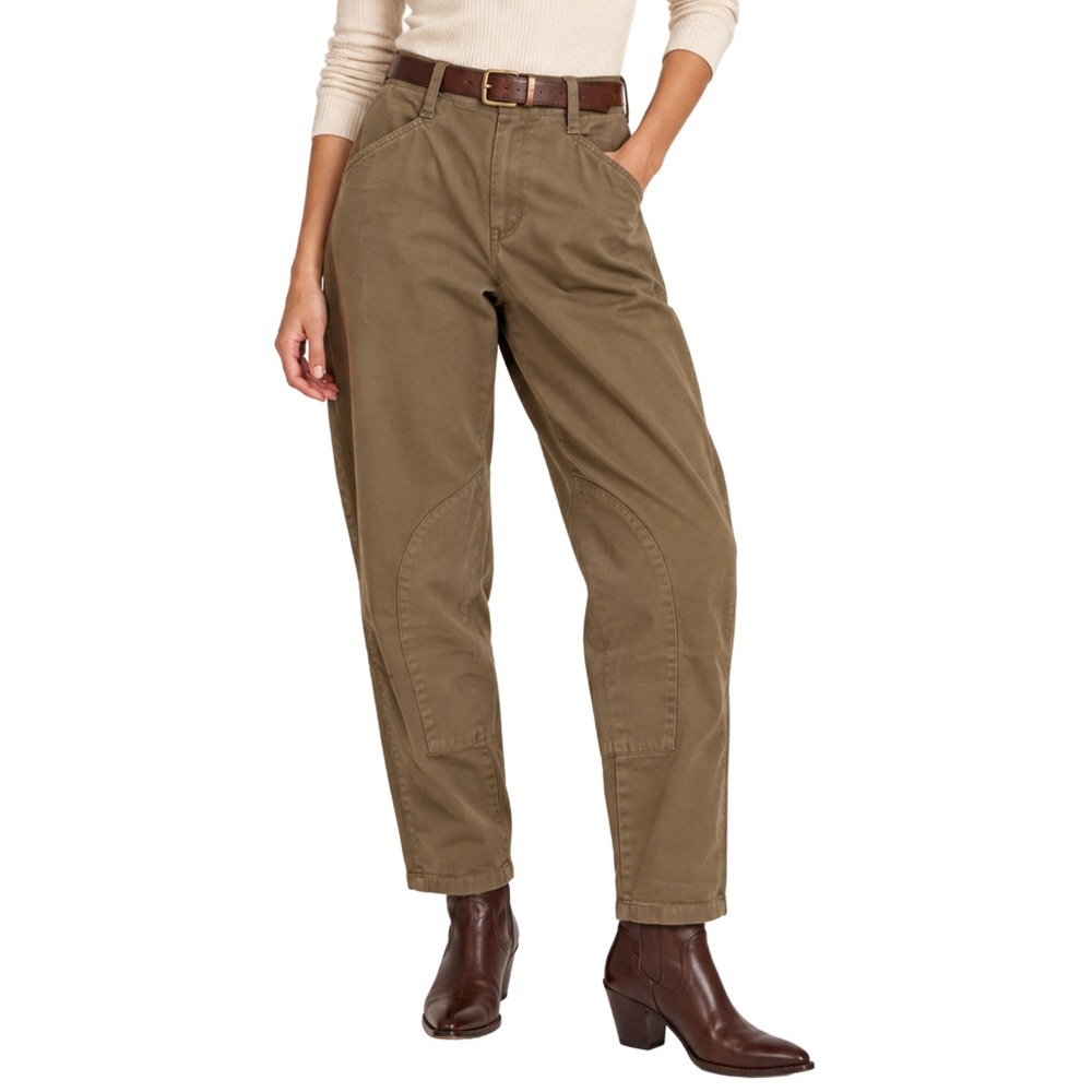 Vintage Banana Republic Mill Valley High Rise Tapered Equestrian Pants Olive 8